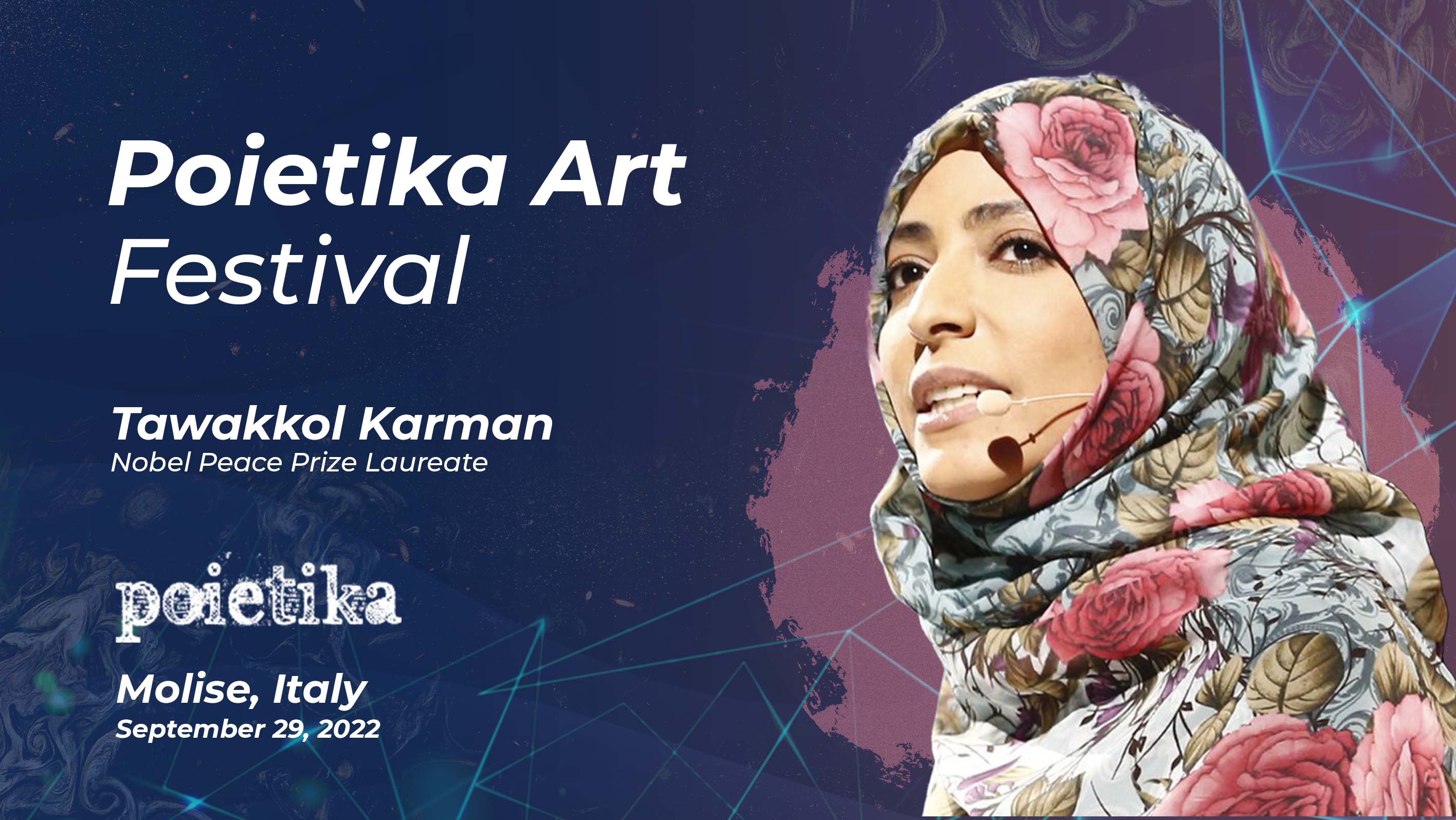 Tavakkol Karman İtalya’daki Poetica Uluslararası Sanat Festivali’ne katılıyor